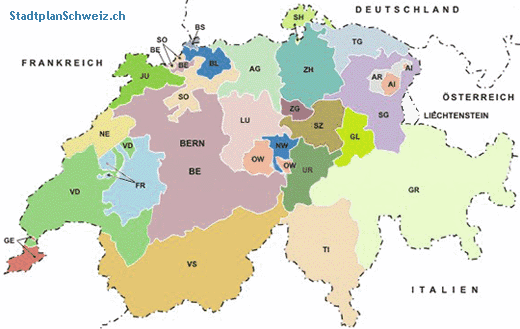 Schweiz karte